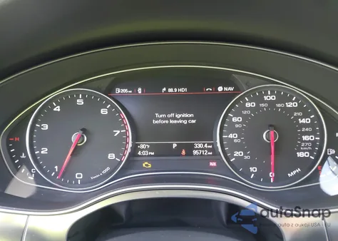 2013 Audi A6 3.0T Premium z USA, uszkodzony, nr VIN WAUGGAFC7DN025680